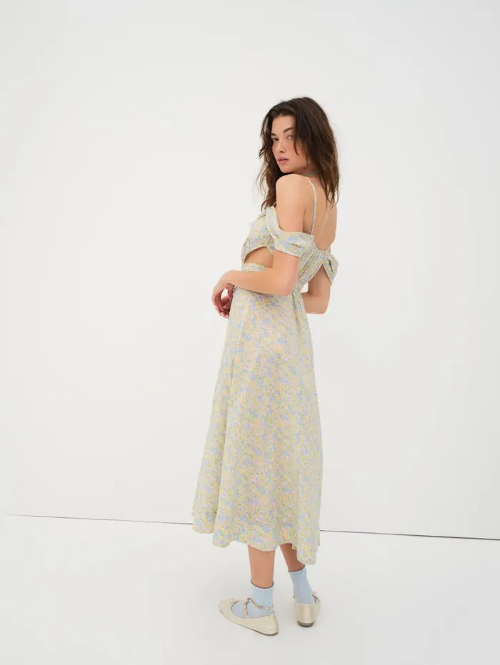 For Love and Lemons Dresses Sibylla Midi Dress Green 8211 Women