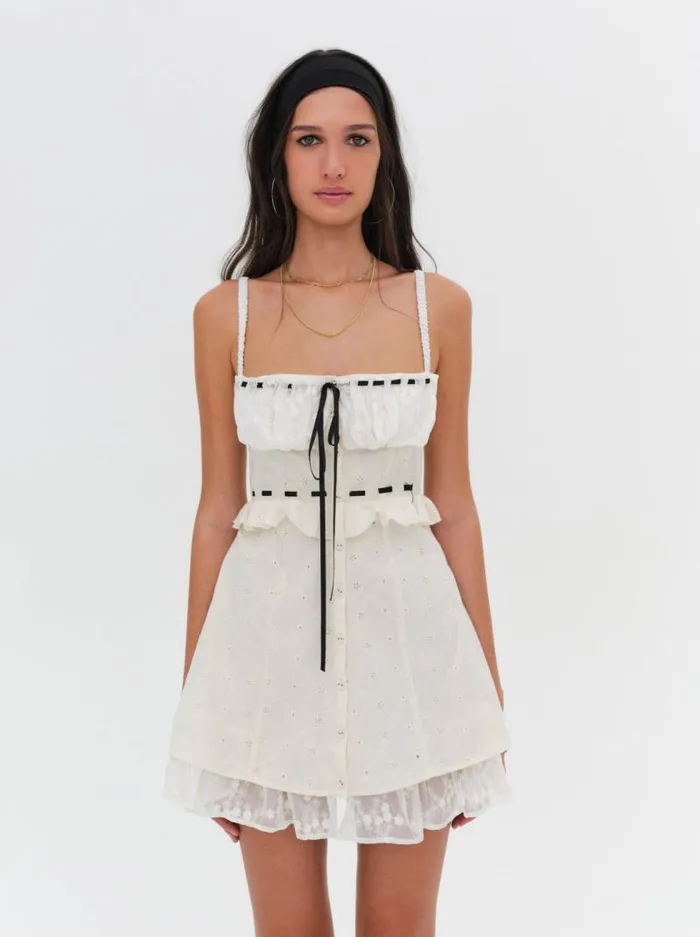 For Love and Lemons Dresses Sora Mini Dress White 8211 Women