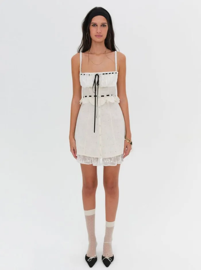 For Love and Lemons Dresses Sora Mini Dress White 8211 Women For Love and Lemons Dresses Sora Mini Dress White 8211 Women