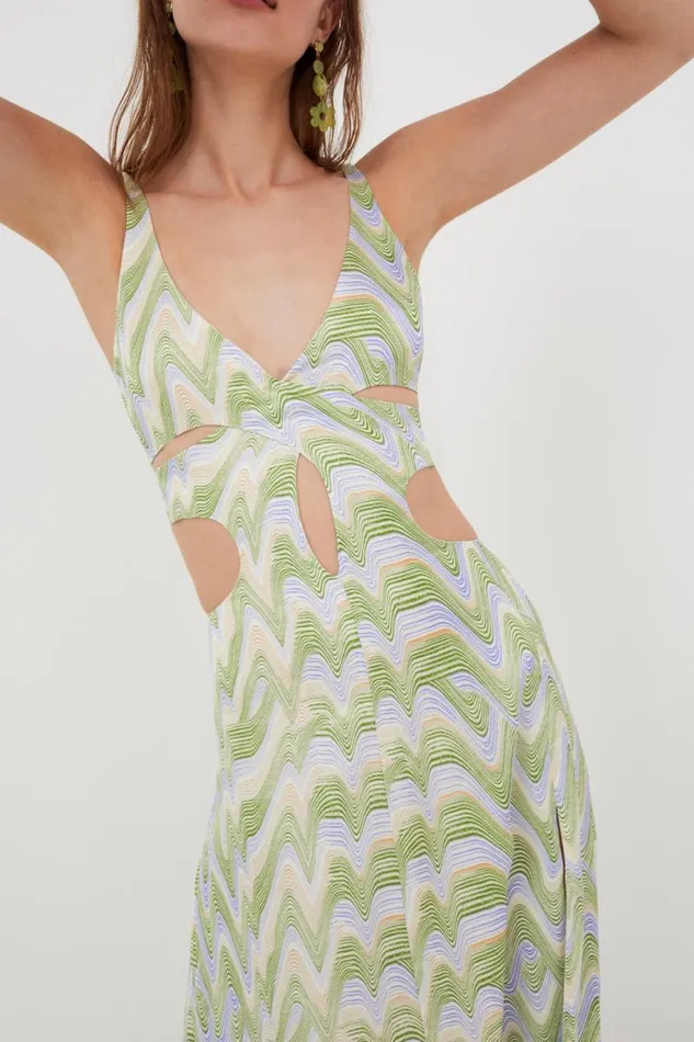 For Love and Lemons Dresses Yori Midi Dress Green 8211 Women For Love and Lemons Dresses Yori Midi Dress Green 8211 Women