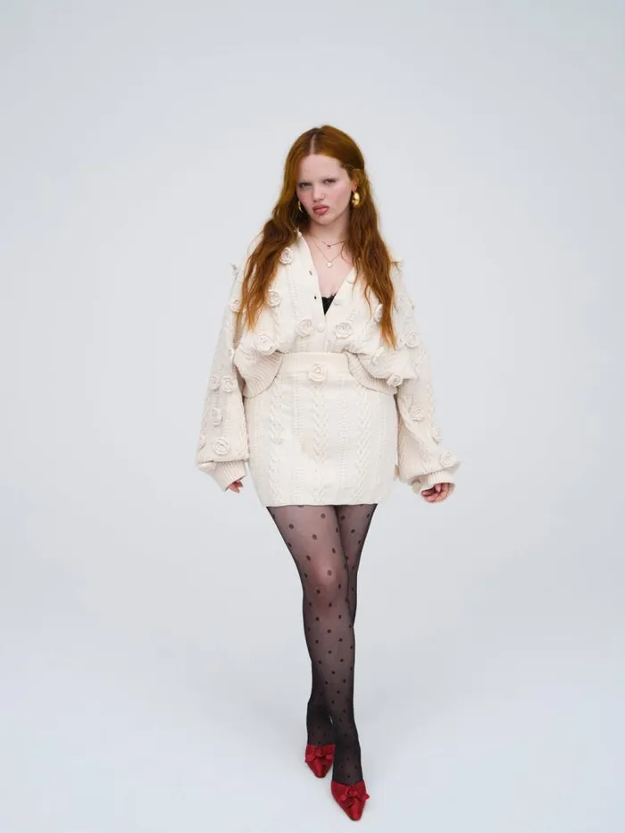 For Love and Lemons Knitwear Martina Knit Mini Skirt Ivory 8211 Women For Love and Lemons Knitwear Martina Knit Mini Skirt Ivory 8211 Women