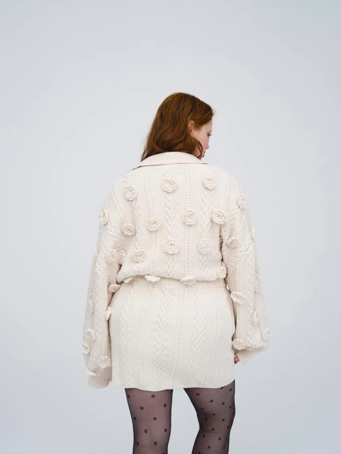 For Love and Lemons Knitwear Martina Knit Mini Skirt Ivory 8211 Women For Love and Lemons Knitwear Martina Knit Mini Skirt Ivory 8211 Women