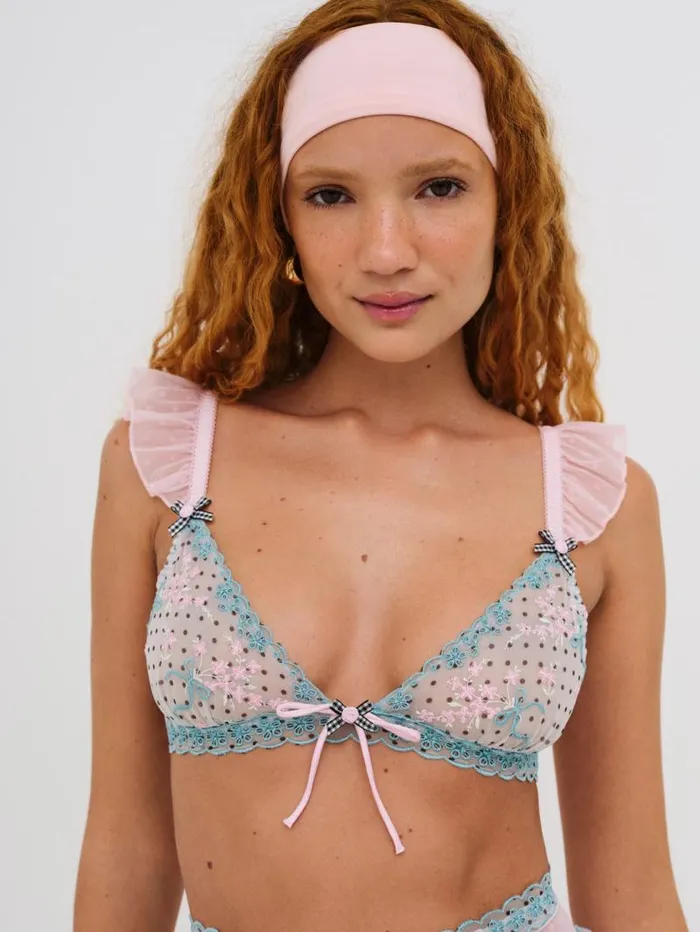 For Love and Lemons Lingerie Anya Bralette Pink 8211 Women
