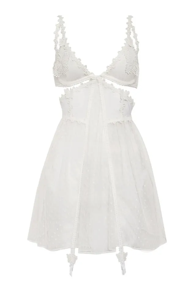 For Love and Lemons Lingerie Beaming Butterfly Applique Slip Dress White 8211 Women For Love and Lemons Lingerie Beaming Butterfly Applique Slip Dress White 8211 Women
