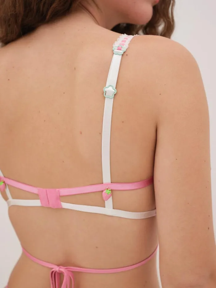 For Love and Lemons Lingerie Berry Patch Underwire Bra Pink 8211 Women For Love and Lemons Lingerie Berry Patch Underwire Bra Pink 8211 Women