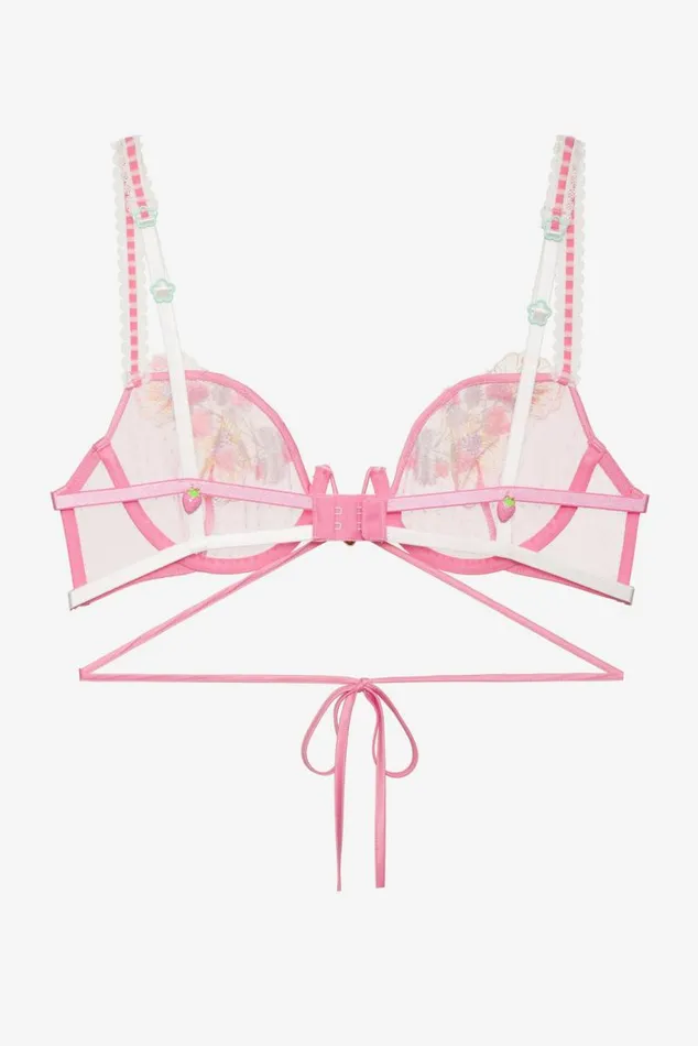 For Love and Lemons Lingerie Berry Patch Underwire Bra Pink 8211 Women For Love and Lemons Lingerie Berry Patch Underwire Bra Pink 8211 Women