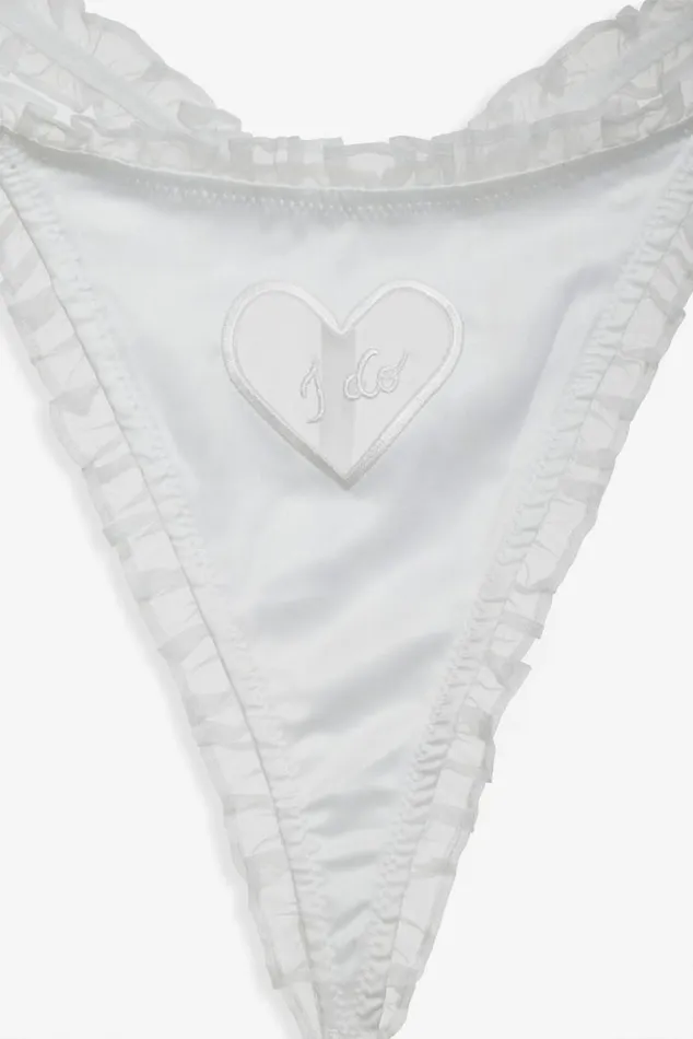 For Love and Lemons Lingerie Bridal Thong Panty Set White 8211 Women
