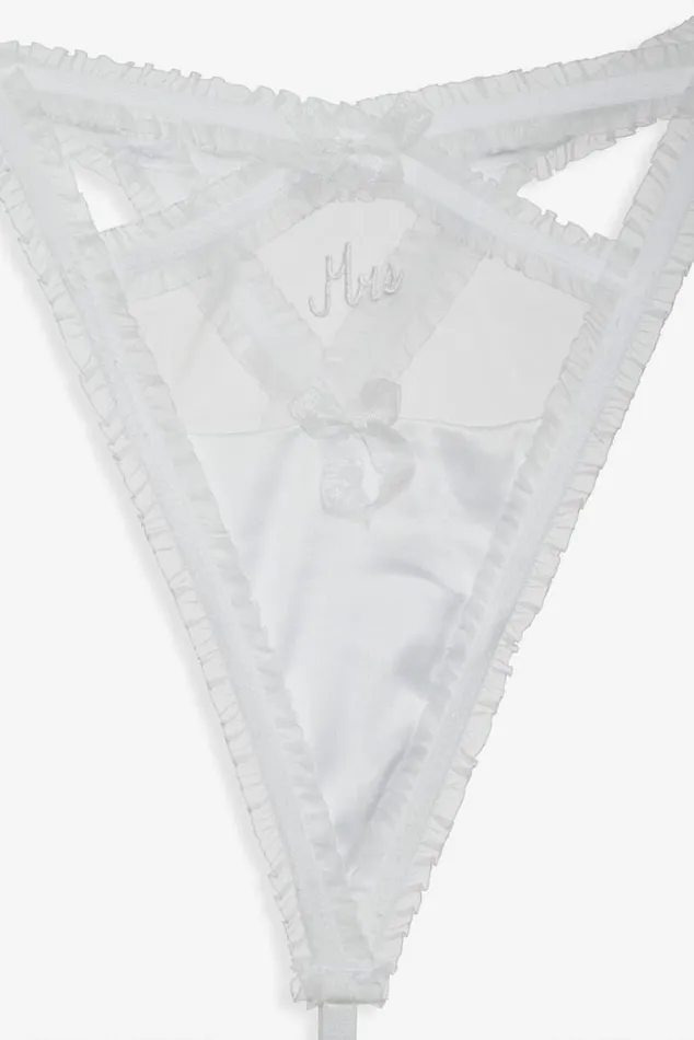 For Love and Lemons Lingerie Bridal Thong Panty Set White 8211 Women