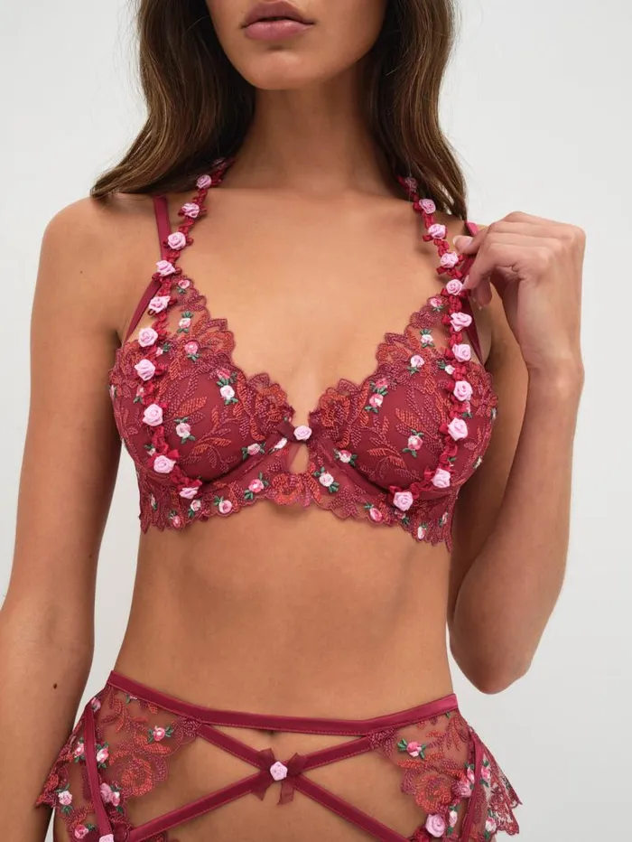 For Love and Lemons Lingerie Colette Embroidery Underwire Bra Beige 8211 Women For Love and Lemons Lingerie Colette Embroidery Underwire Bra Beige 8211 Women