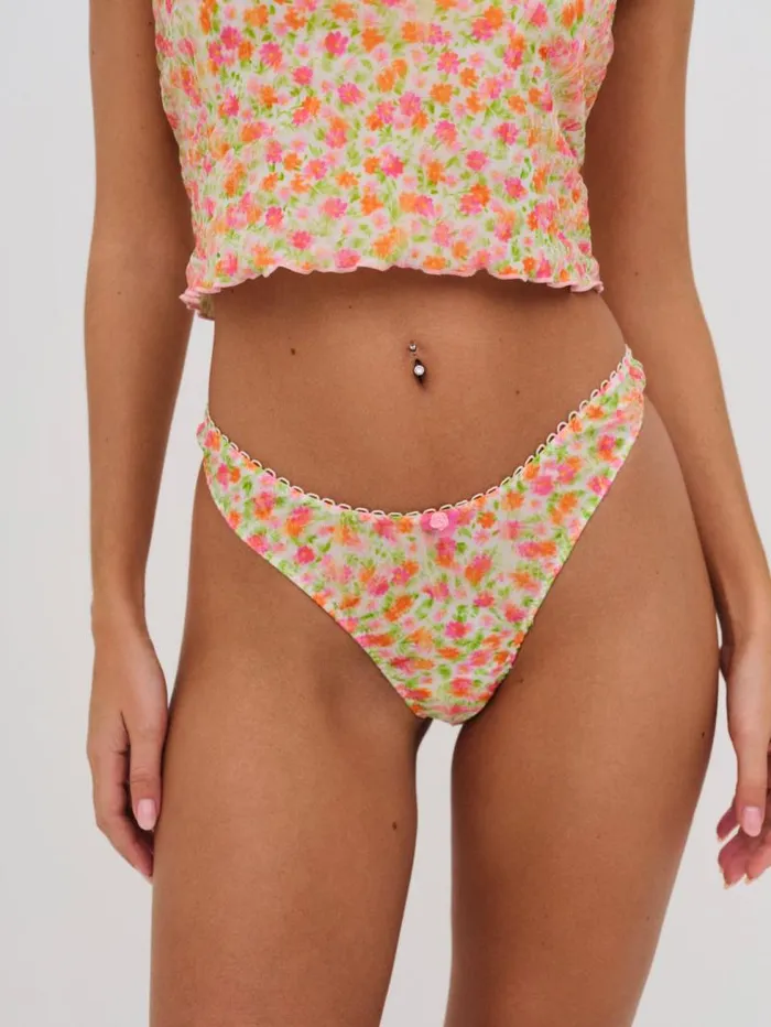 For Love and Lemons Lingerie Giselle Thong Panty Multi 8211 Women For Love and Lemons Lingerie Giselle Thong Panty Multi 8211 Women
