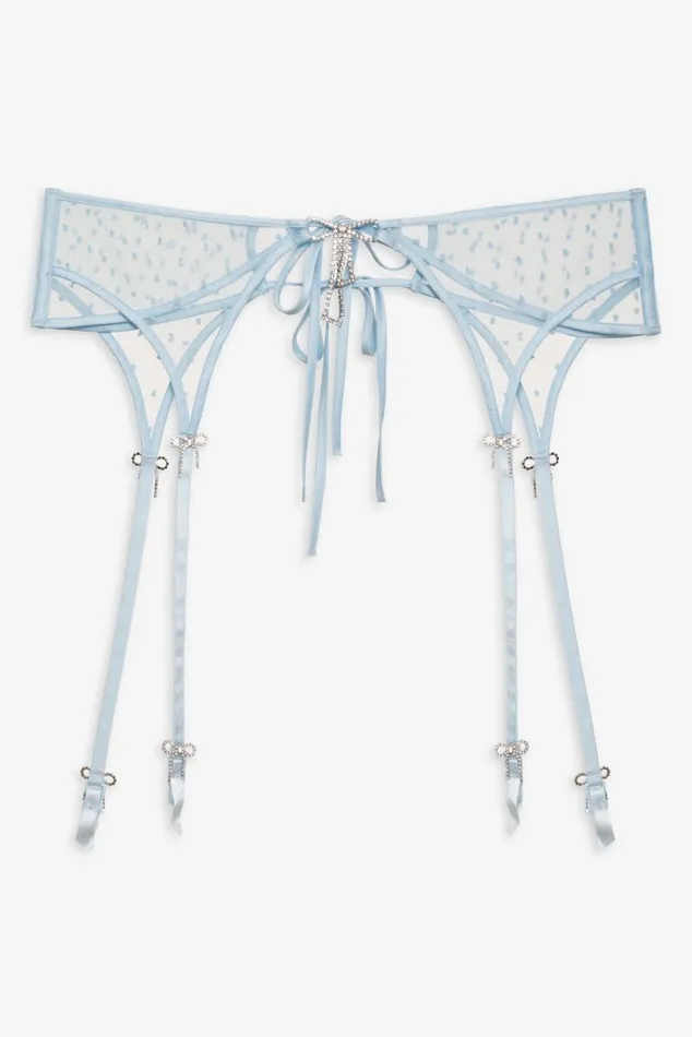 For Love and Lemons Lingerie Izzy Garter Blue 8211 Women For Love and Lemons Lingerie Izzy Garter Blue 8211 Women