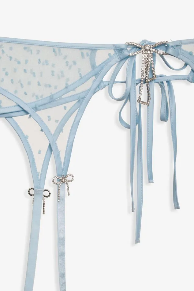 For Love and Lemons Lingerie Izzy Garter Blue 8211 Women For Love and Lemons Lingerie Izzy Garter Blue 8211 Women