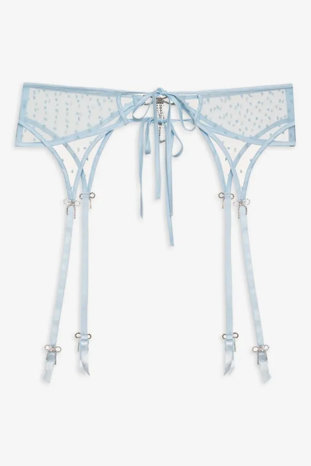 For Love and Lemons Lingerie Izzy Garter Blue 8211 Women For Love and Lemons Lingerie Izzy Garter Blue 8211 Women