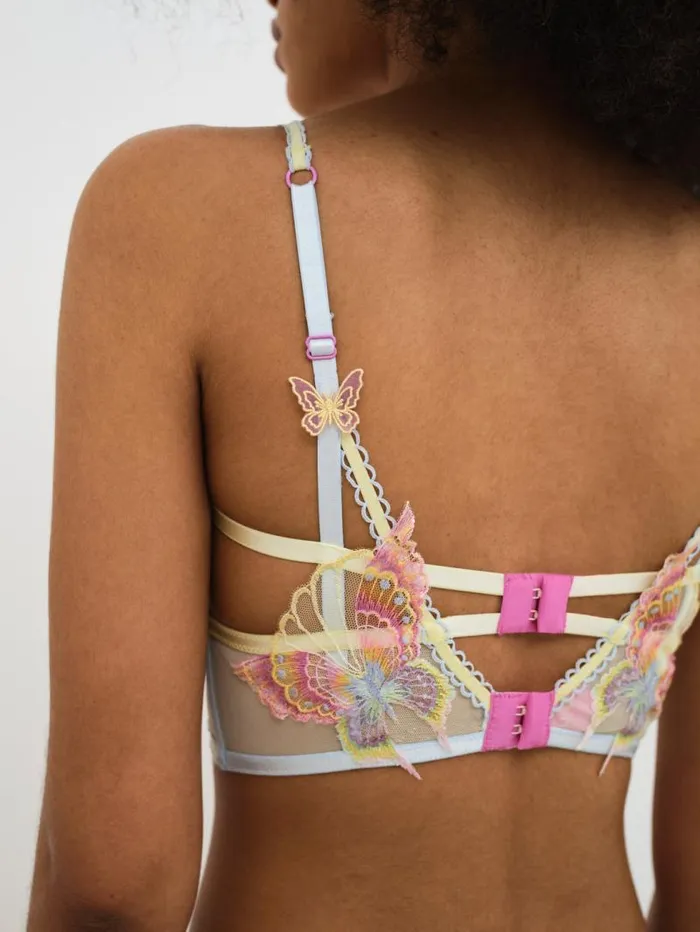 For Love and Lemons Lingerie Pastel Papillon Longline Bra Yellow 8211 Women For Love and Lemons Lingerie Pastel Papillon Longline Bra Yellow 8211 Women