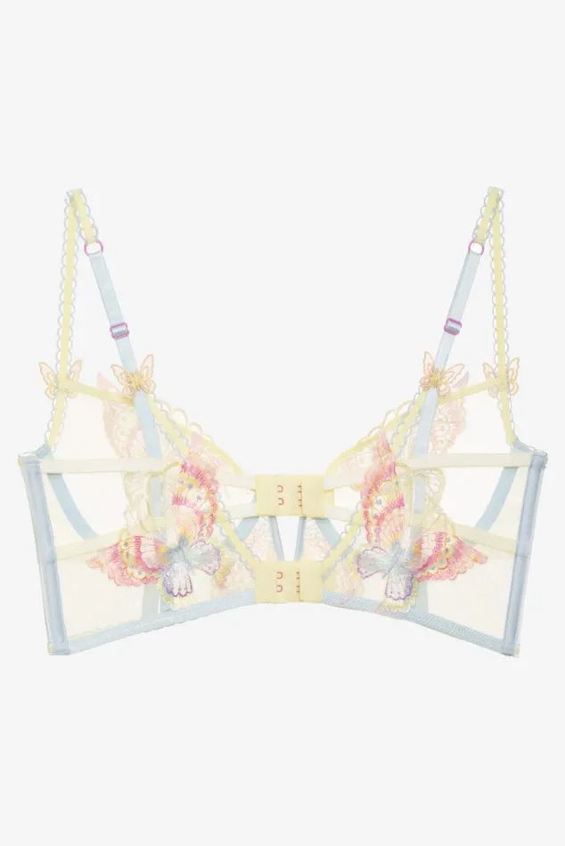 For Love and Lemons Lingerie Pastel Papillon Longline Bra Yellow 8211 Women For Love and Lemons Lingerie Pastel Papillon Longline Bra Yellow 8211 Women