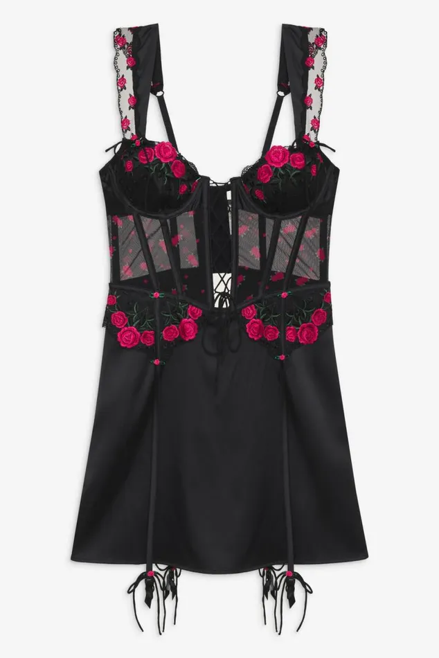For Love and Lemons Lingerie Roja Slip Dress Black 8211 Women For Love and Lemons Lingerie Roja Slip Dress Black 8211 Women
