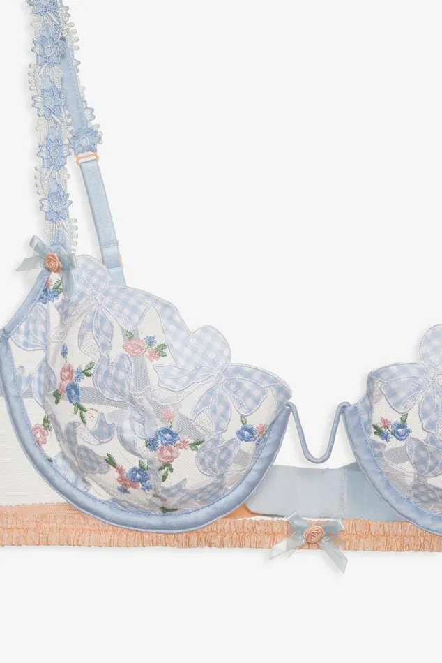 For Love and Lemons Lingerie Scottie Underwire Bra Blue 8211 Women For Love and Lemons Lingerie Scottie Underwire Bra Blue 8211 Women