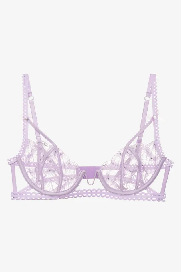For Love and Lemons Lingerie Shell Sequin Underwire Bra Purple 8211 Women For Love and Lemons Lingerie Shell Sequin Underwire Bra Purple 8211 Women