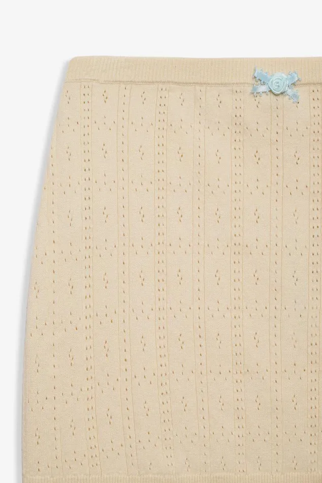 For Love and Lemons Tops Daniela Knit Mini Skirt Beige 8211 Women For Love and Lemons Tops Daniela Knit Mini Skirt Beige 8211 Women