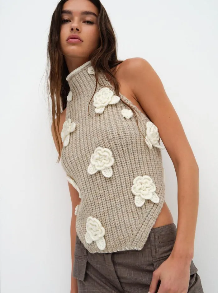 For Love and Lemons Tops Iliana Top Grey 8211 Women