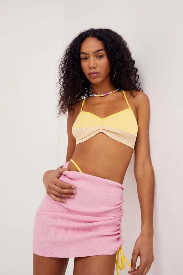 For Love and Lemons Tops Keisha Bra Top Yellow 8211 Women