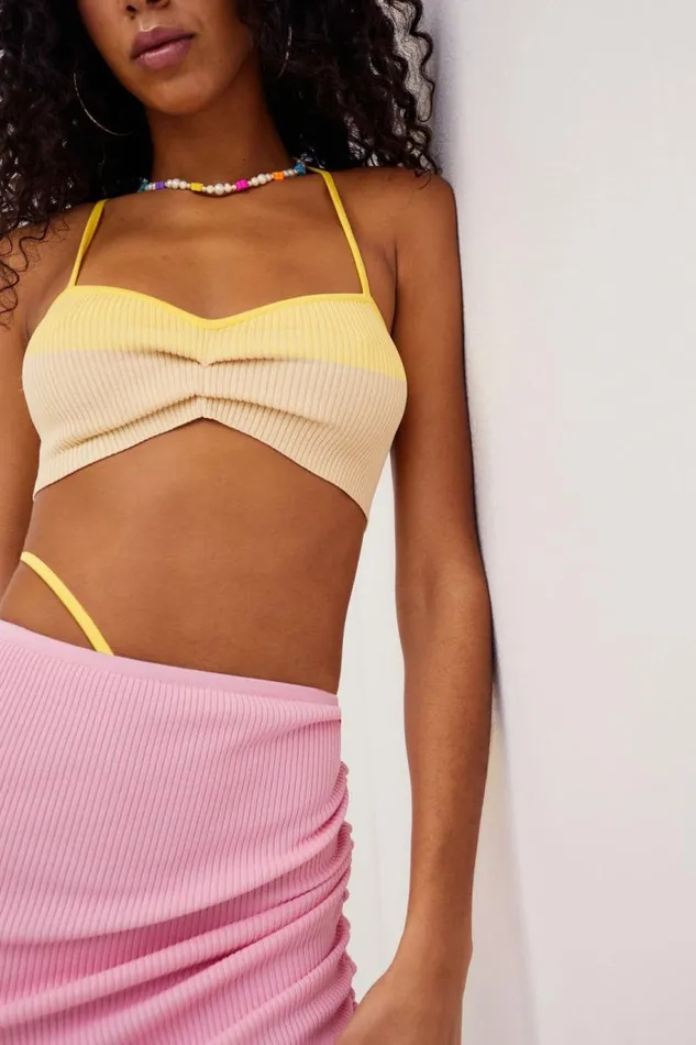 For Love and Lemons Tops Keisha Bra Top Yellow 8211 Women For Love and Lemons Tops Keisha Bra Top Yellow 8211 Women