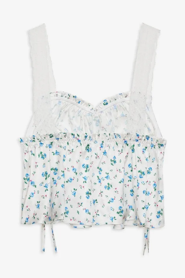 For Love and Lemons Tops Mary Rose Top Blue 8211 Women For Love and Lemons Tops Mary Rose Top Blue 8211 Women