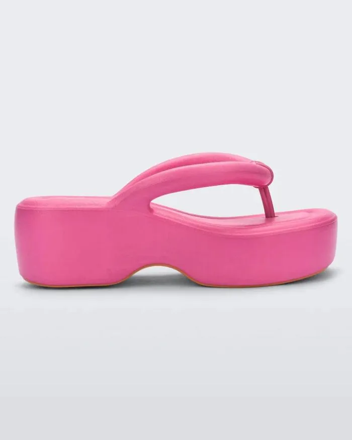 Free Platform Pink Women Melissa Flip Flops