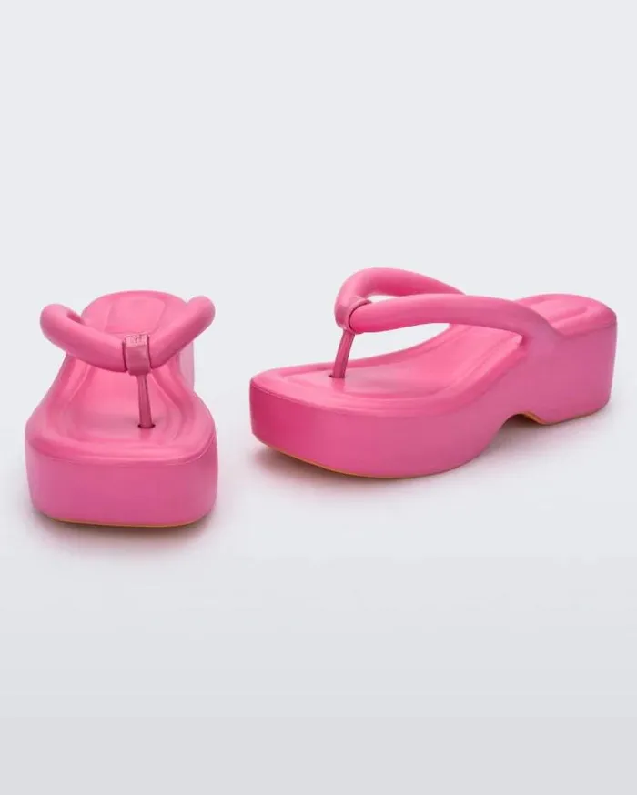 Free Platform Pink Women Melissa Flip Flops