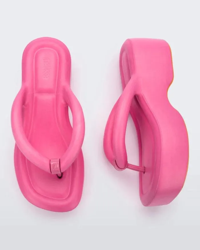 Free Platform Pink Women Melissa Flip Flops