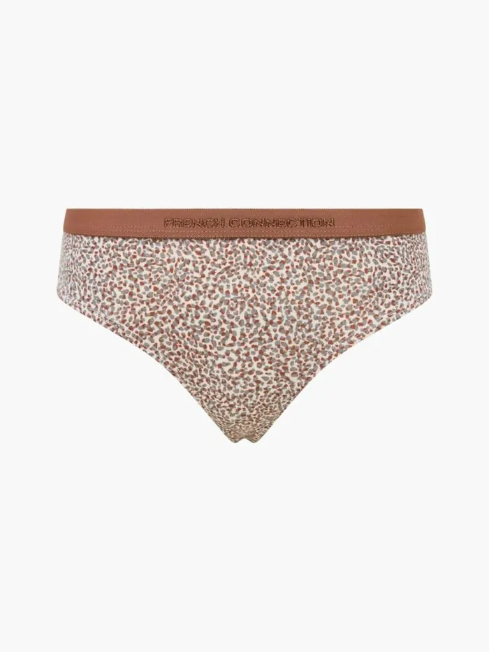 French Connection 3 Pack Connection Thongs Cadie Printcadie Printcadie Prnit Women Underwear and Socks