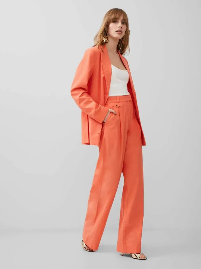 French Connection Alania City Trousers Coral Women Trousers