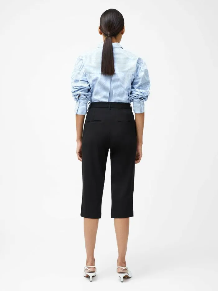 French Connection Carson Capri Trousers Black Women Trousers