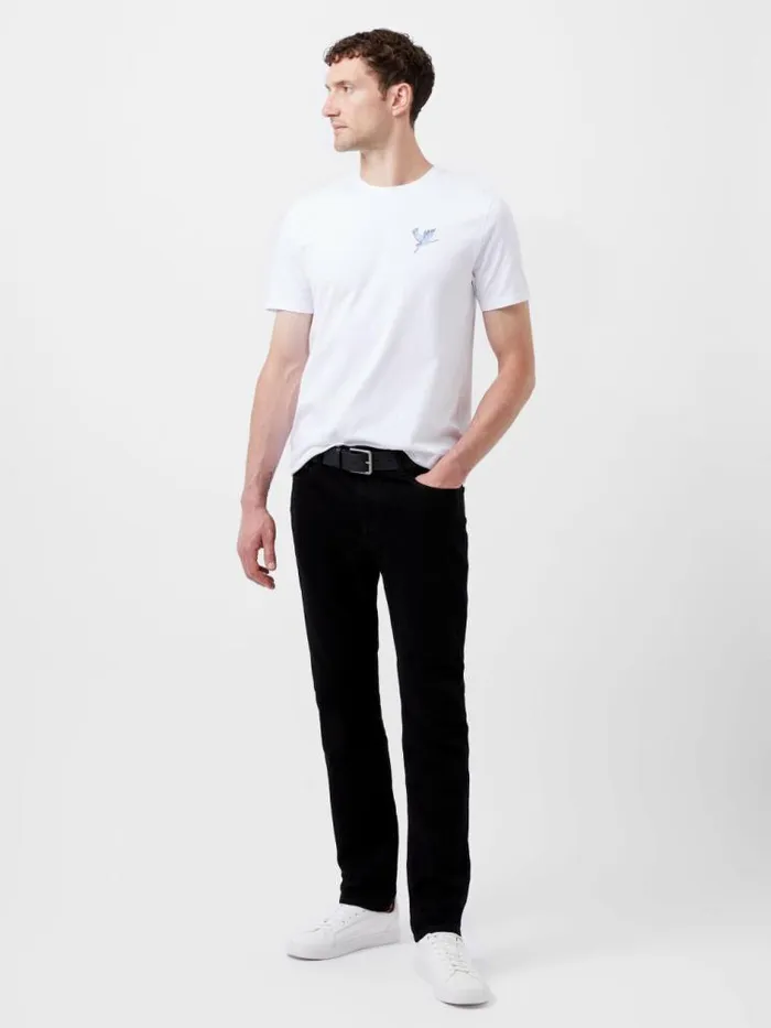 French Connection Cormorant Organic Graphic TShirt White Men TShirts and Polo Shirts