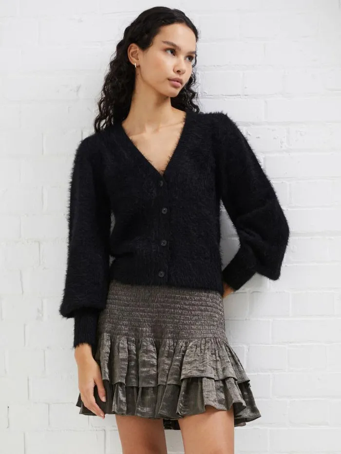 French Connection Dafne Shine Mini Skirt Shine Women Skirts