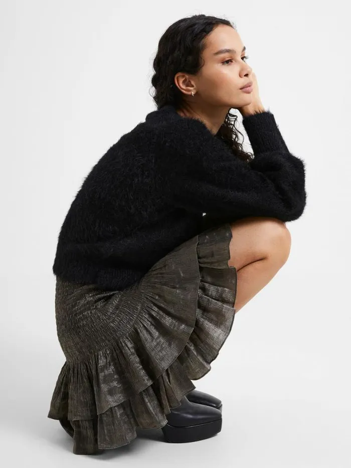 French Connection Dafne Shine Mini Skirt Shine Women Skirts