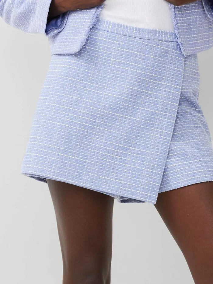 French Connection Effie Boucle Skort Bluebellclassic Cre Women Skirts