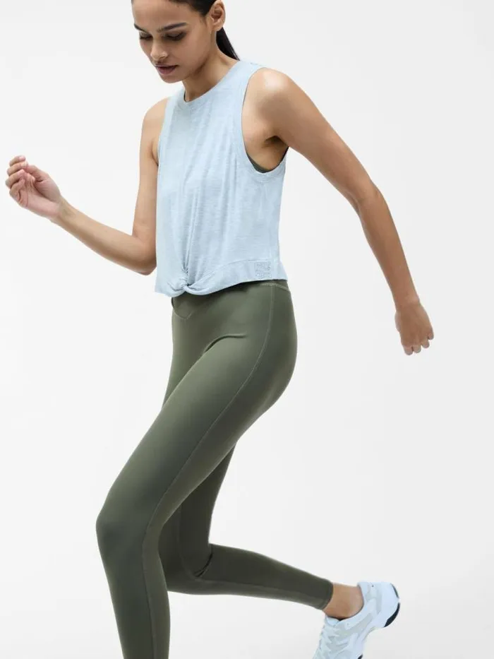 French Connection Grey Jersey Knot Vest Top Grey Women Tops