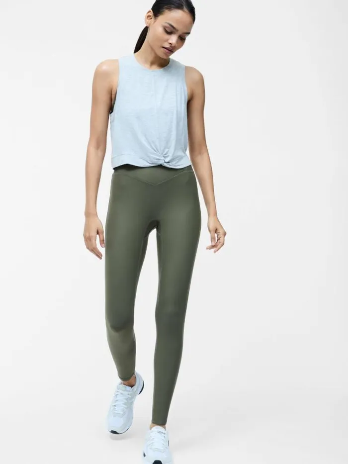 French Connection Grey Jersey Knot Vest Top Grey Women Tops