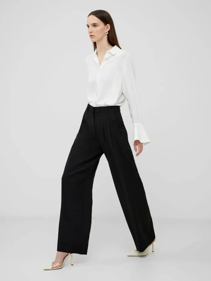 French Connection Harrie Tailored Trousers Blackout Women Trousers