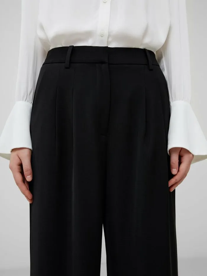 French Connection Harrie Tailored Trousers Blackout Women Trousers