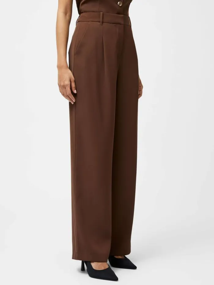 French Connection Harrie Tailored Trousers Chocolate Women Trousers