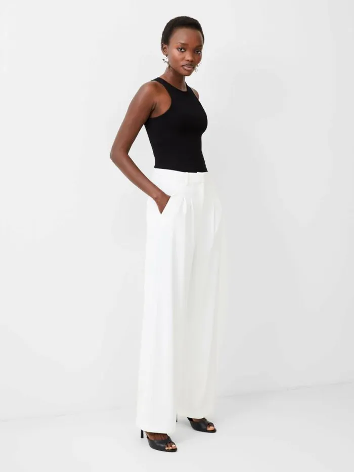 French Connection Harrie Tailored Trousers Porcelain Cream Women Trousers