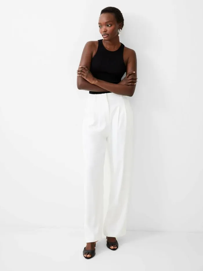 French Connection Harrie Tailored Trousers Porcelain Cream Women Trousers