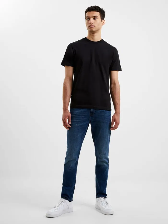 French Connection Organic Cotton Classic TShirt Black Onyx Men TShirts and Polo Shirts
