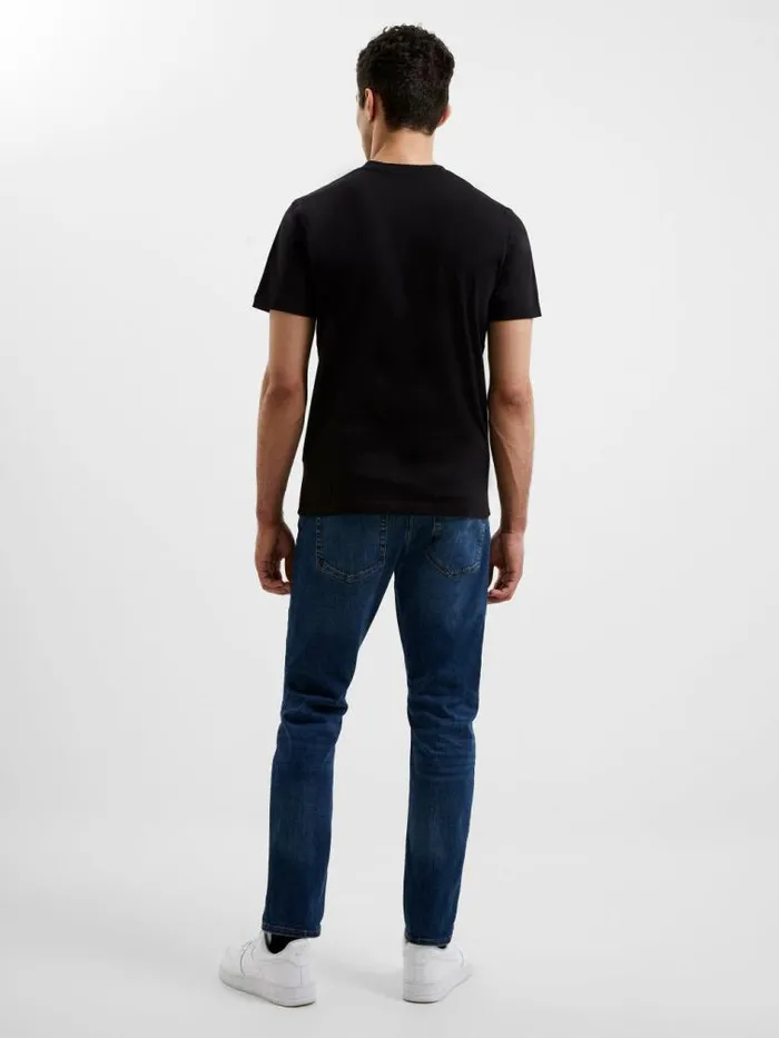 French Connection Organic Cotton Classic TShirt Black Onyx Men TShirts and Polo Shirts