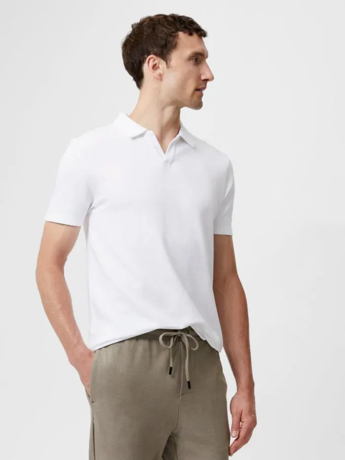 French Connection Ottoman Trophy Neck TShirt White Men TShirts and Polo Shirts