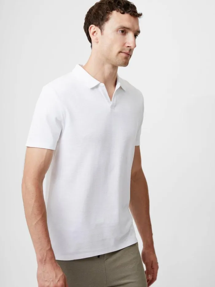 French Connection Ottoman Trophy Neck TShirt White Men TShirts and Polo Shirts