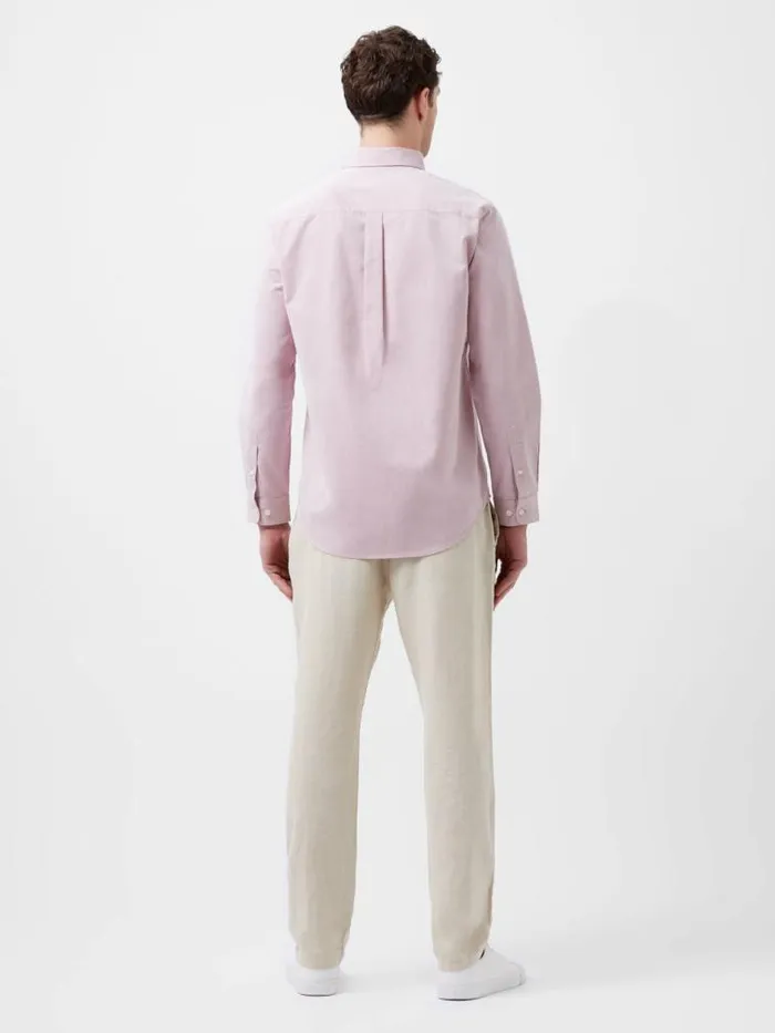 French Connection Regular Fit Button Down Oxford Shirt Pink Men Shirts