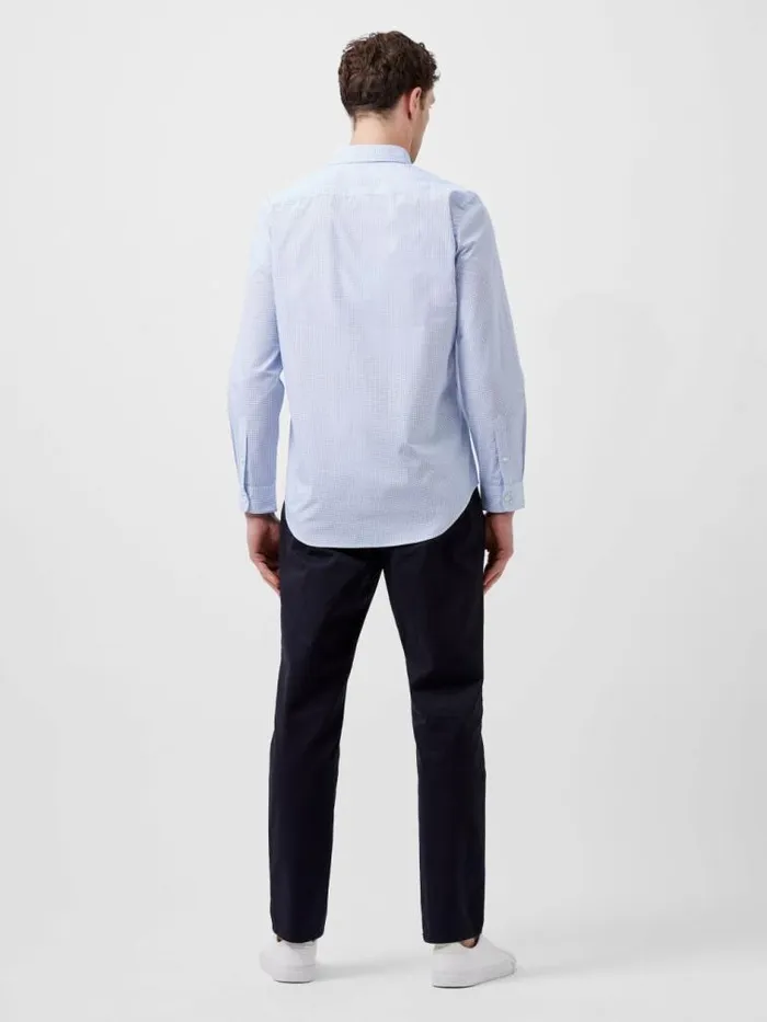 French Connection Regular Fit Classic Collar Geo Shirt Blue Dot Print Men Shirts